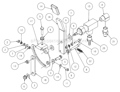 Page R Diagram and Parts List for MK-6026KBG  MK Diamond Concrete Saw